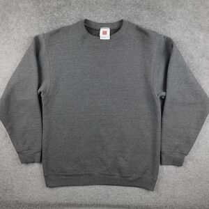 Vintage Members Mark Sweatshirt Men's M Gray Heather Blank Crewneck Pullover 90s